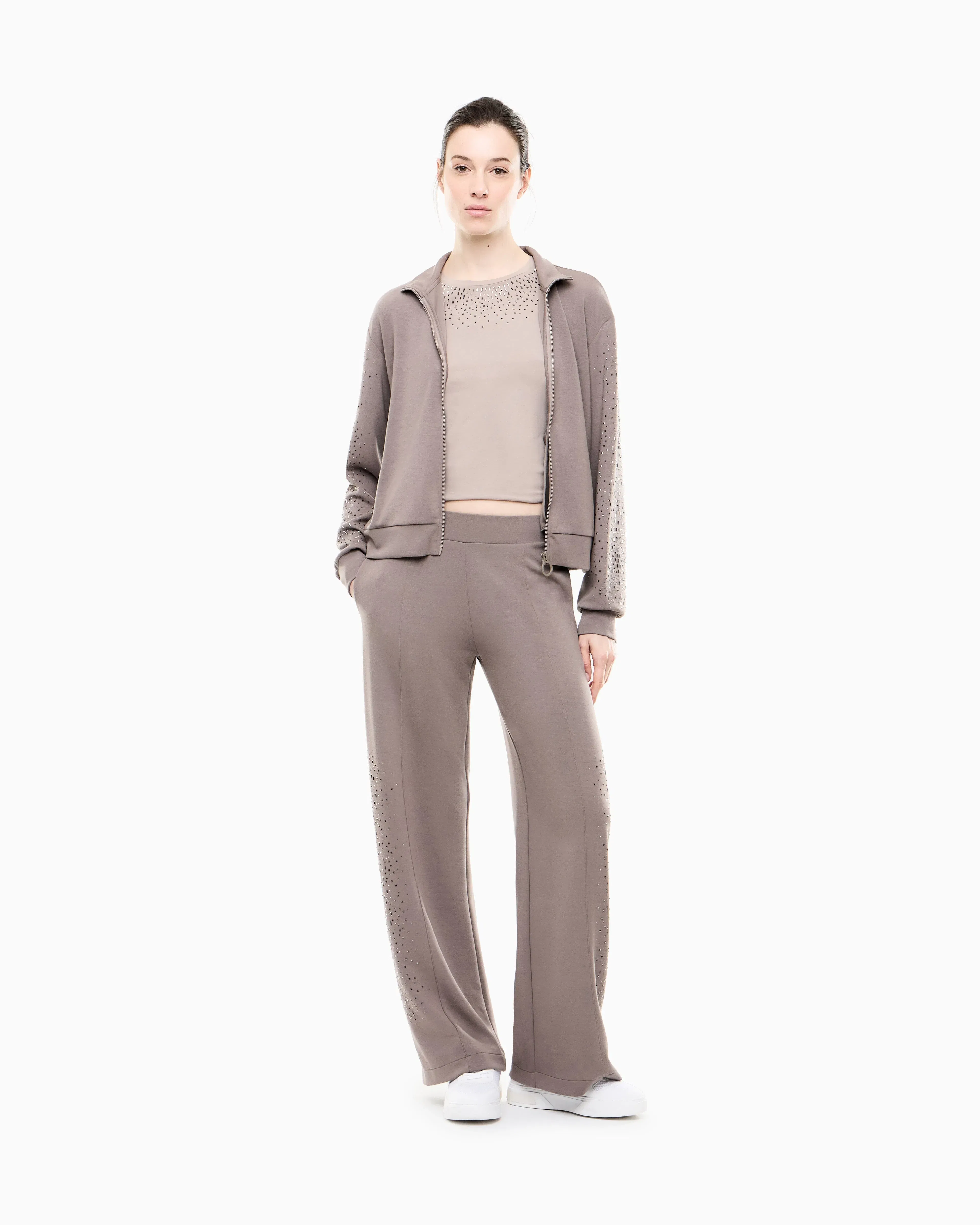 EA7 Sweatshirt Precious regular fit in soft modal blend