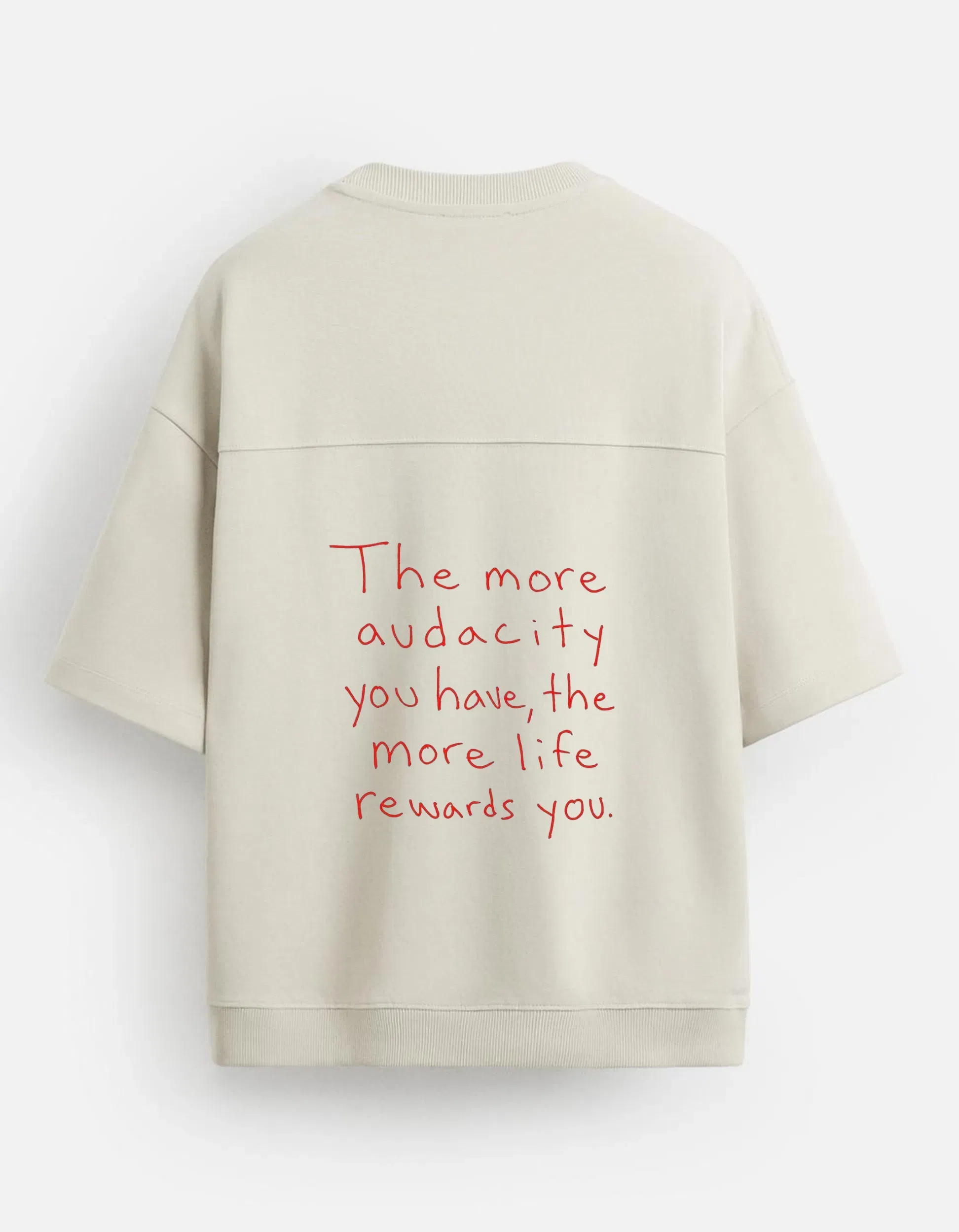 Two Quotes In Red Heavyweight T-Shirt