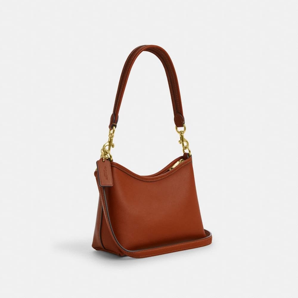 Coach Laurel Small Shoulder Bag Gold Tan