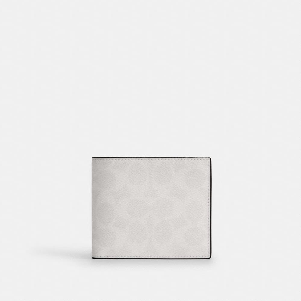Coach 3 In 1 Wallet In Signature Canvas Chalk & Black