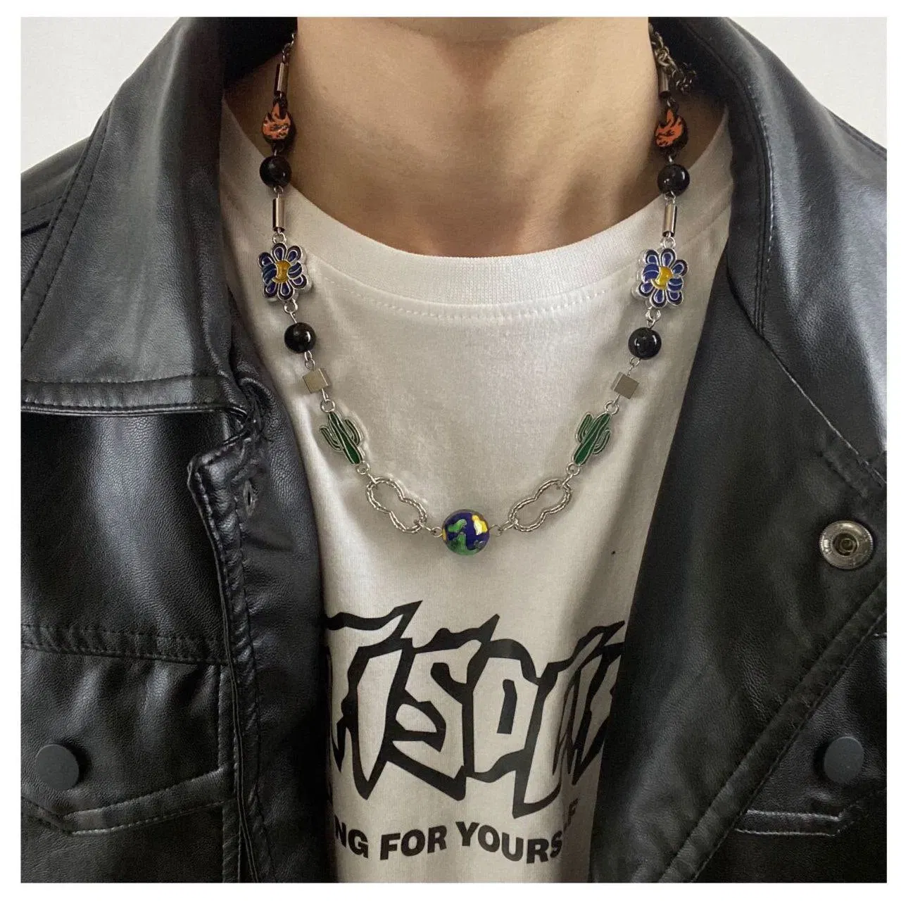Flame Cactus Necklace