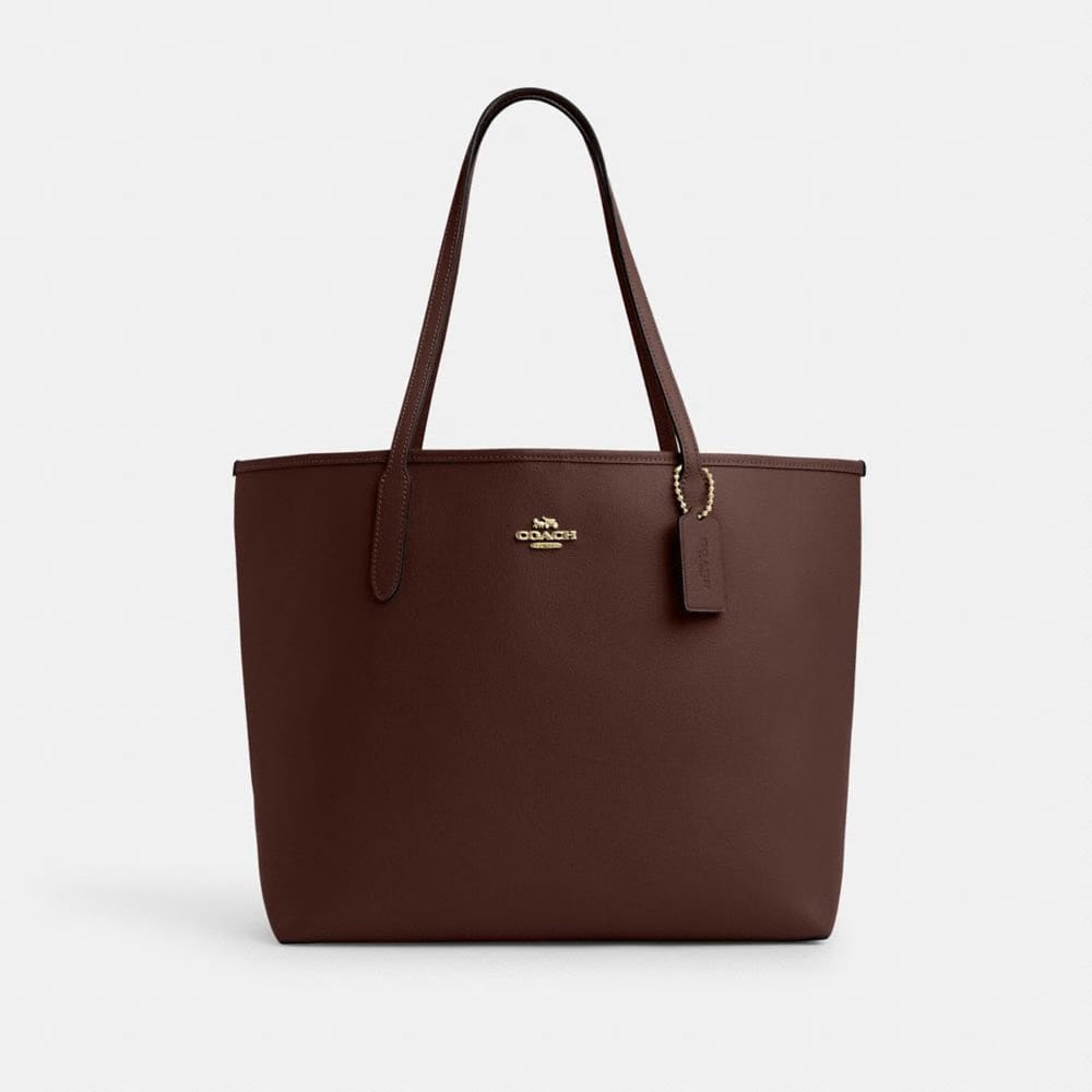 Coach City Tote Bag Gold Maple