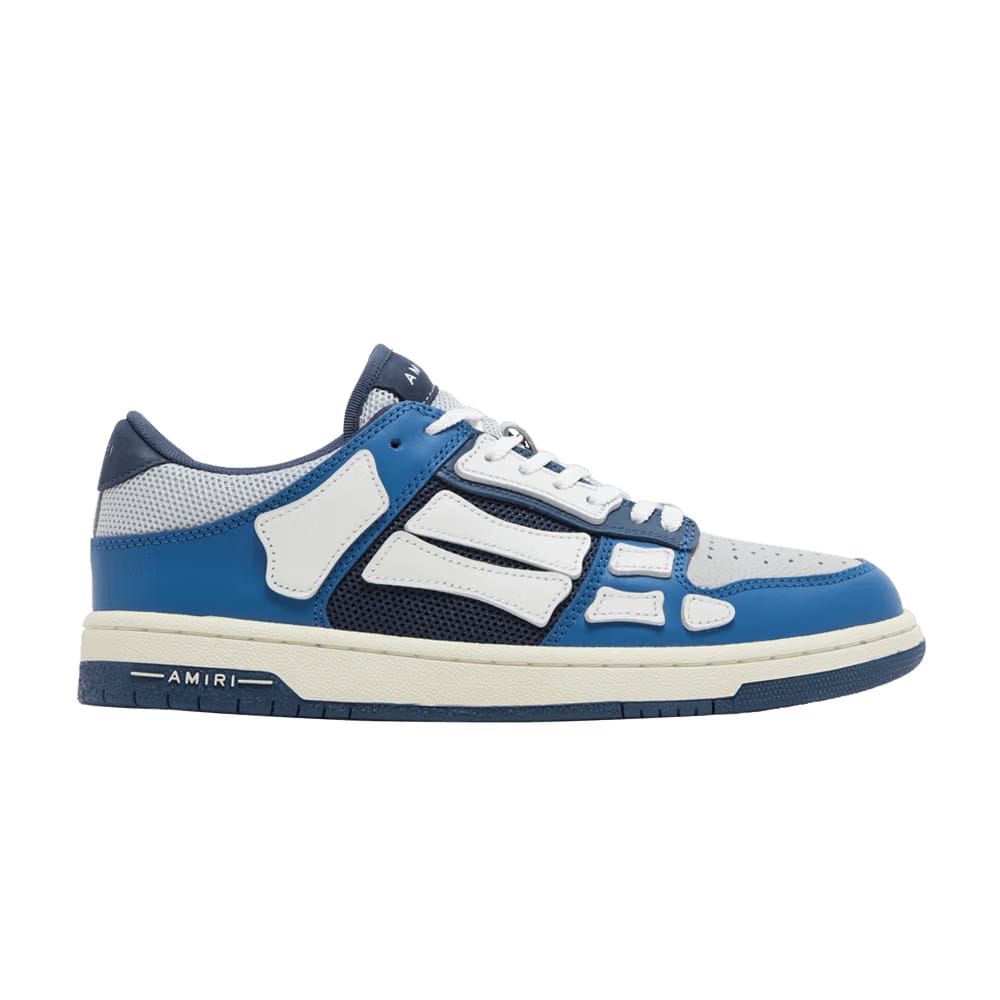 Amiri blue crystal skel top low sneaker