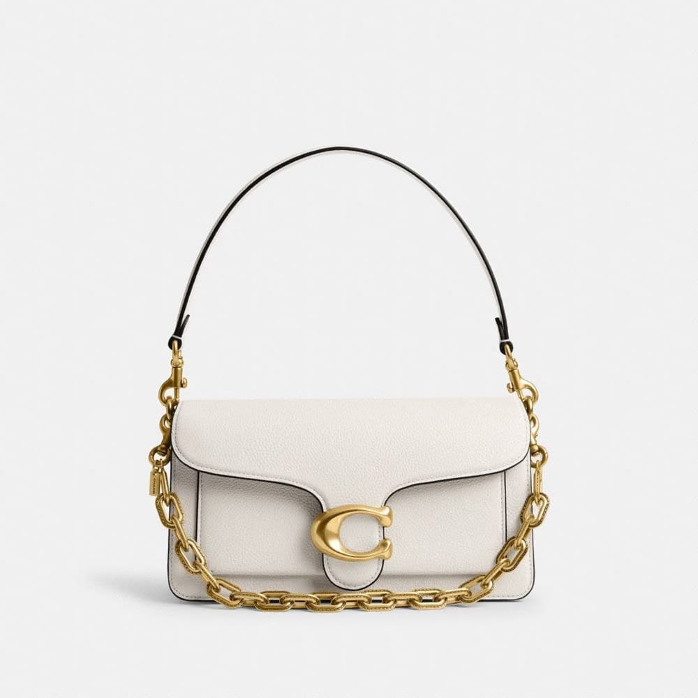 Coach Link Chain Strap Brass
