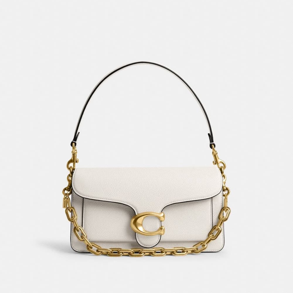 Coach Link Chain Strap Brass