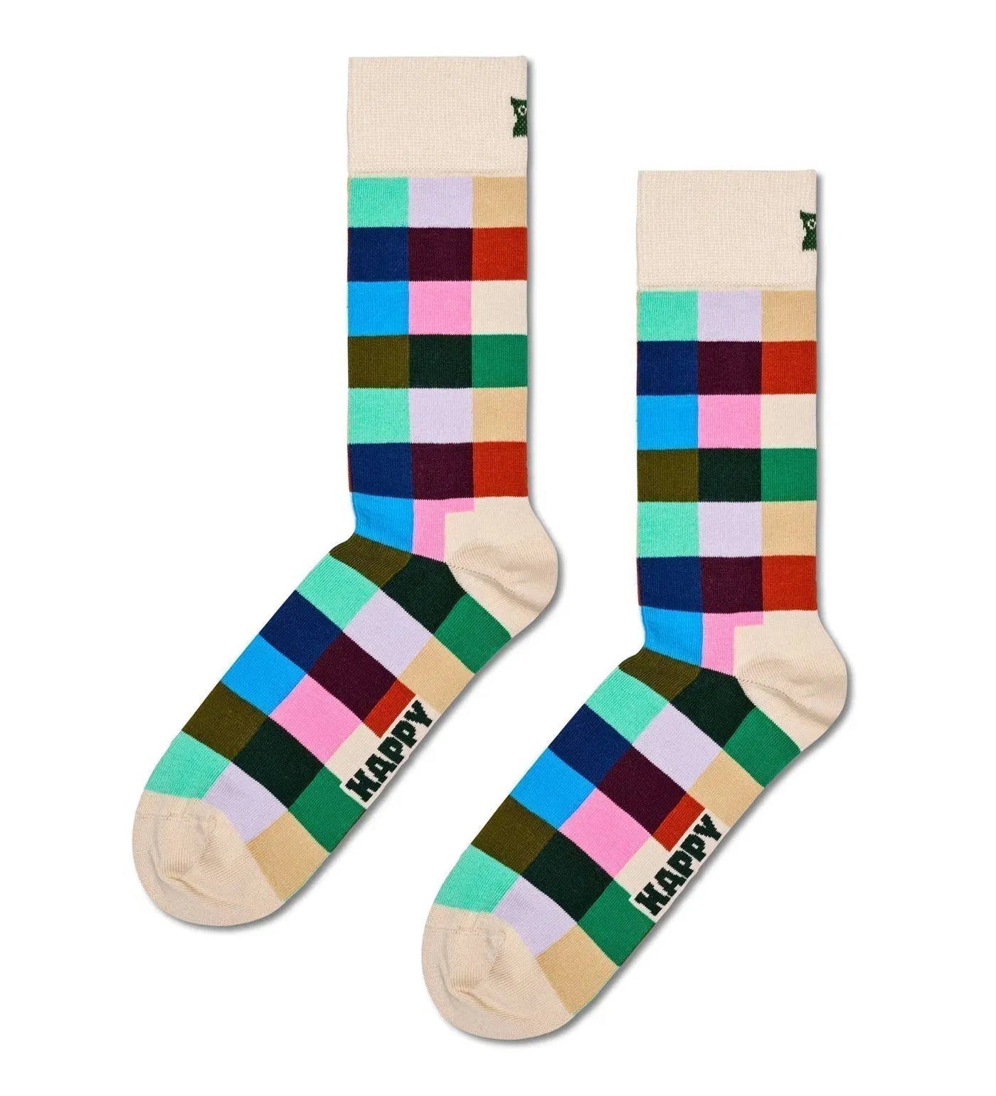 Happy Socks Unisex 3-Pack Check It Out Crew Length Socks Gift Set for Women and Men