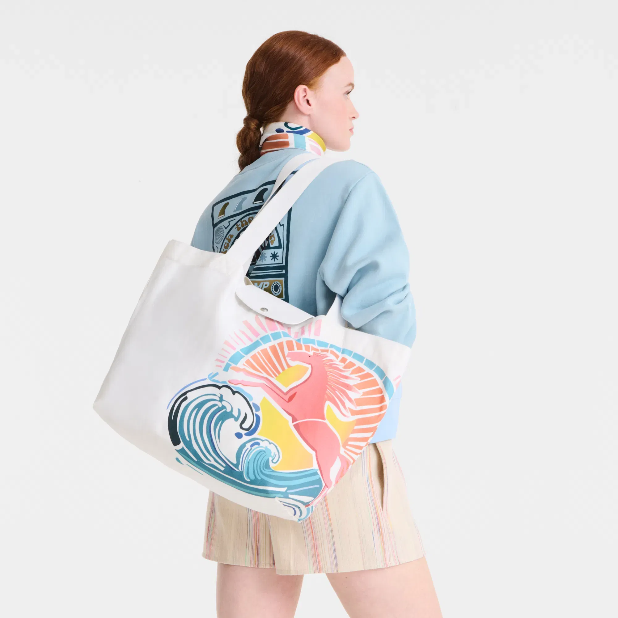 Longchamp Le Pliage Collection Tote bag Rainbow