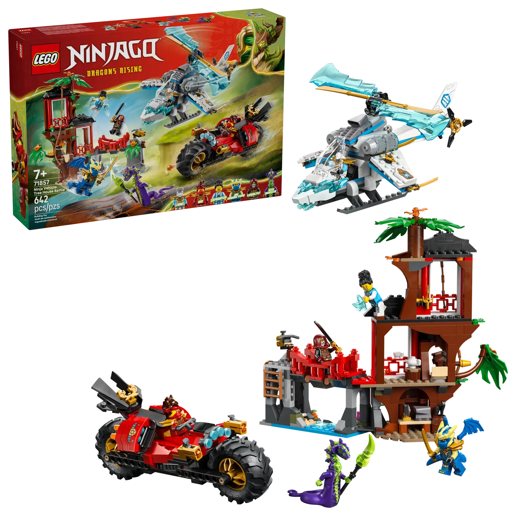 Lego Ninja Vehicle Tree House Battle