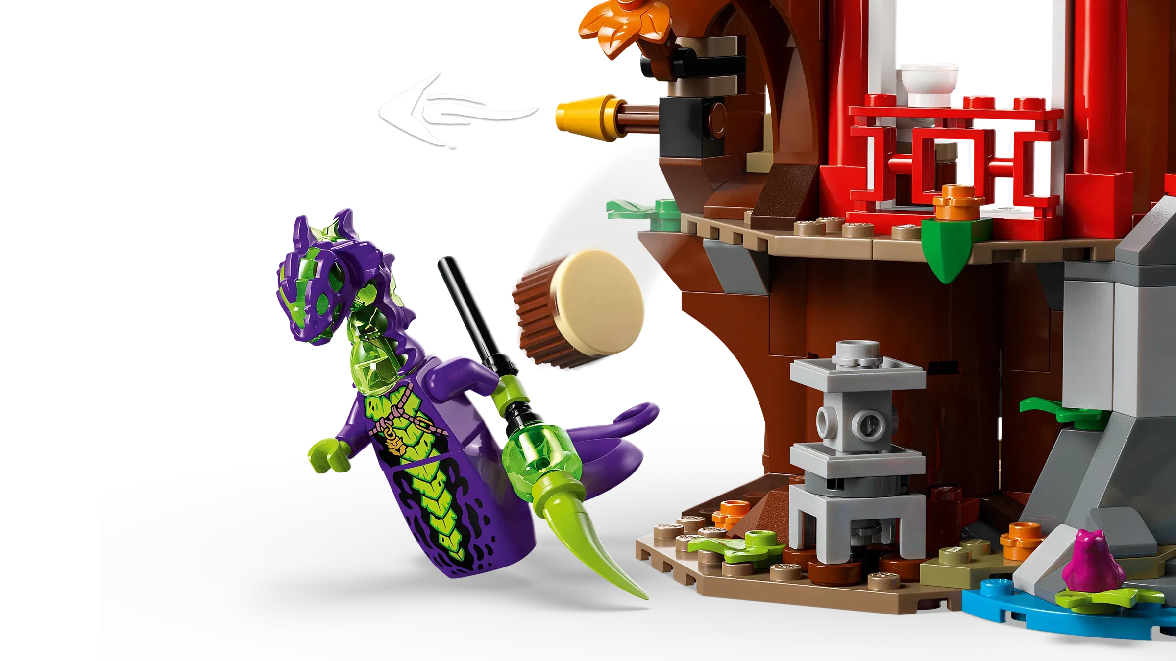 Lego Ninja Vehicle Tree House Battle