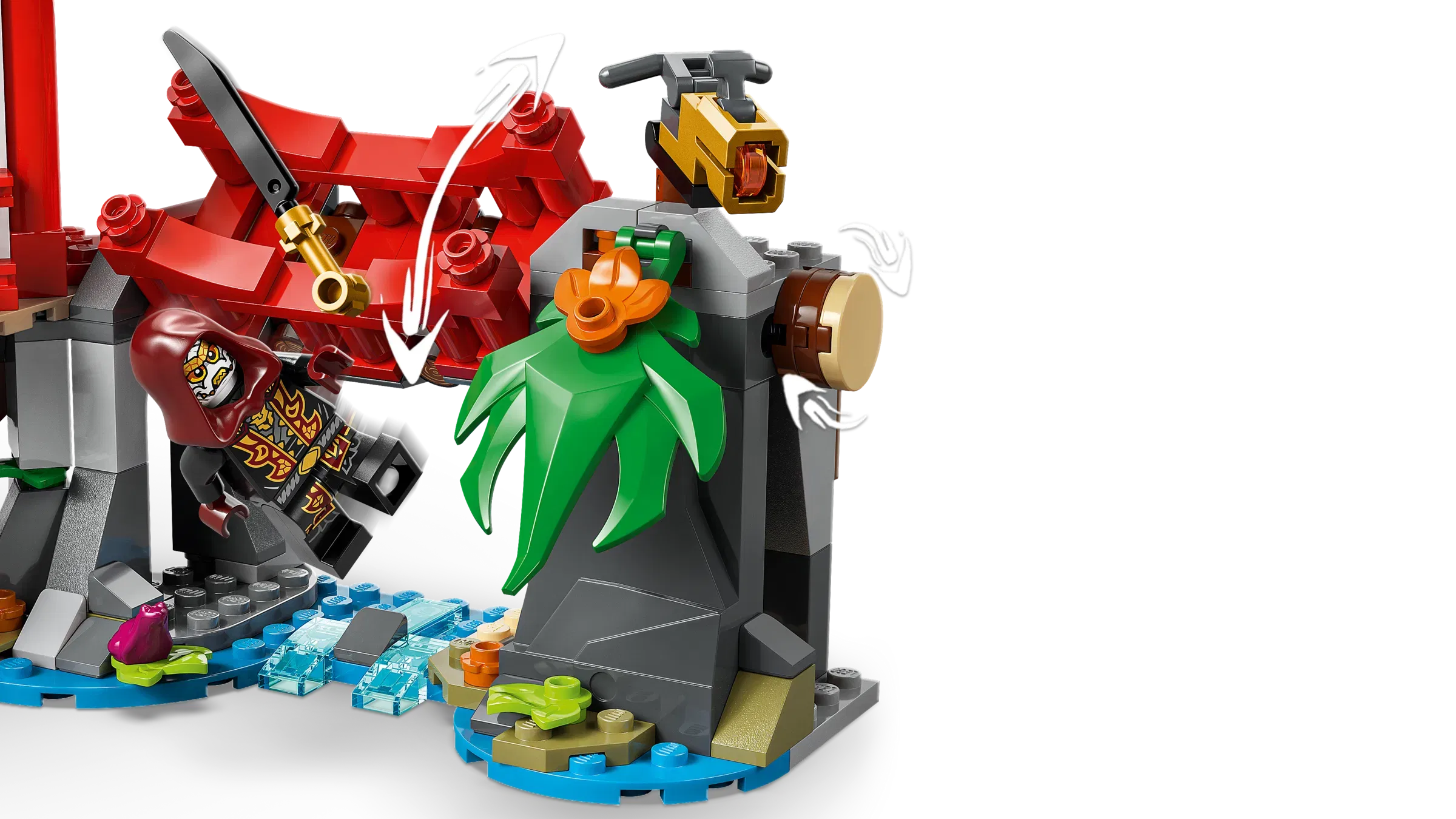 Lego Ninja Vehicle Tree House Battle