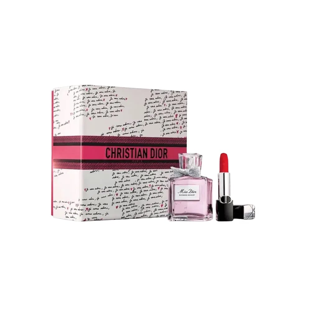 Dior Rouge Perfume + Lipstick Set