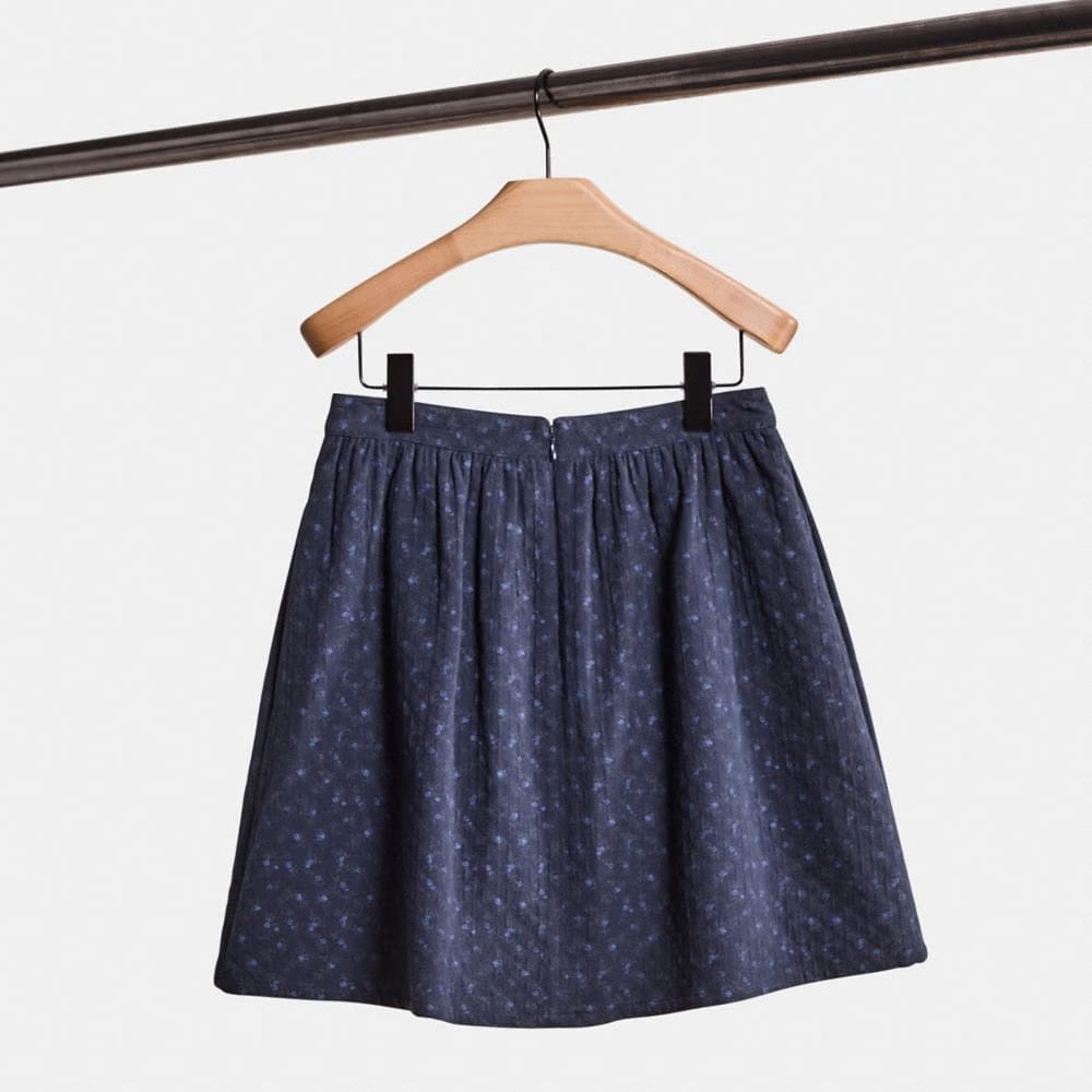 Restored Mini Quilted Skirt In Organic Cotton