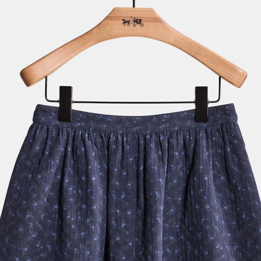 Restored Mini Quilted Skirt In Organic Cotton
