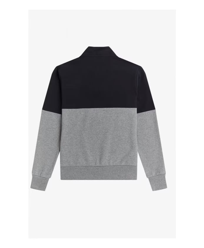 Fred Perry Color Block Half Zip Sweatshirt