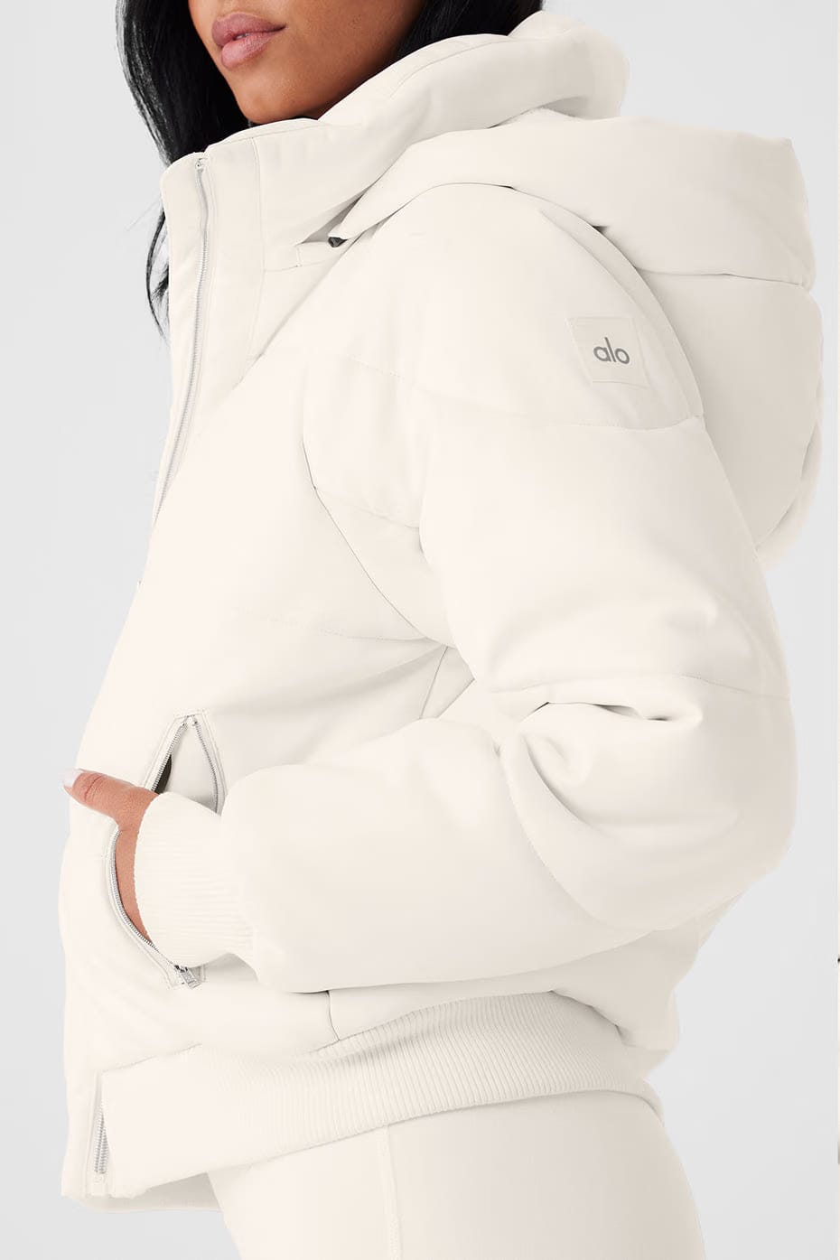 Faux Leather Boss Puffer