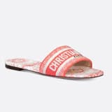 Dior Dway Slide in embroidered cotton
