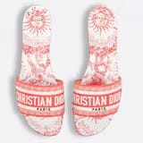 Dior Dway Slide in embroidered cotton