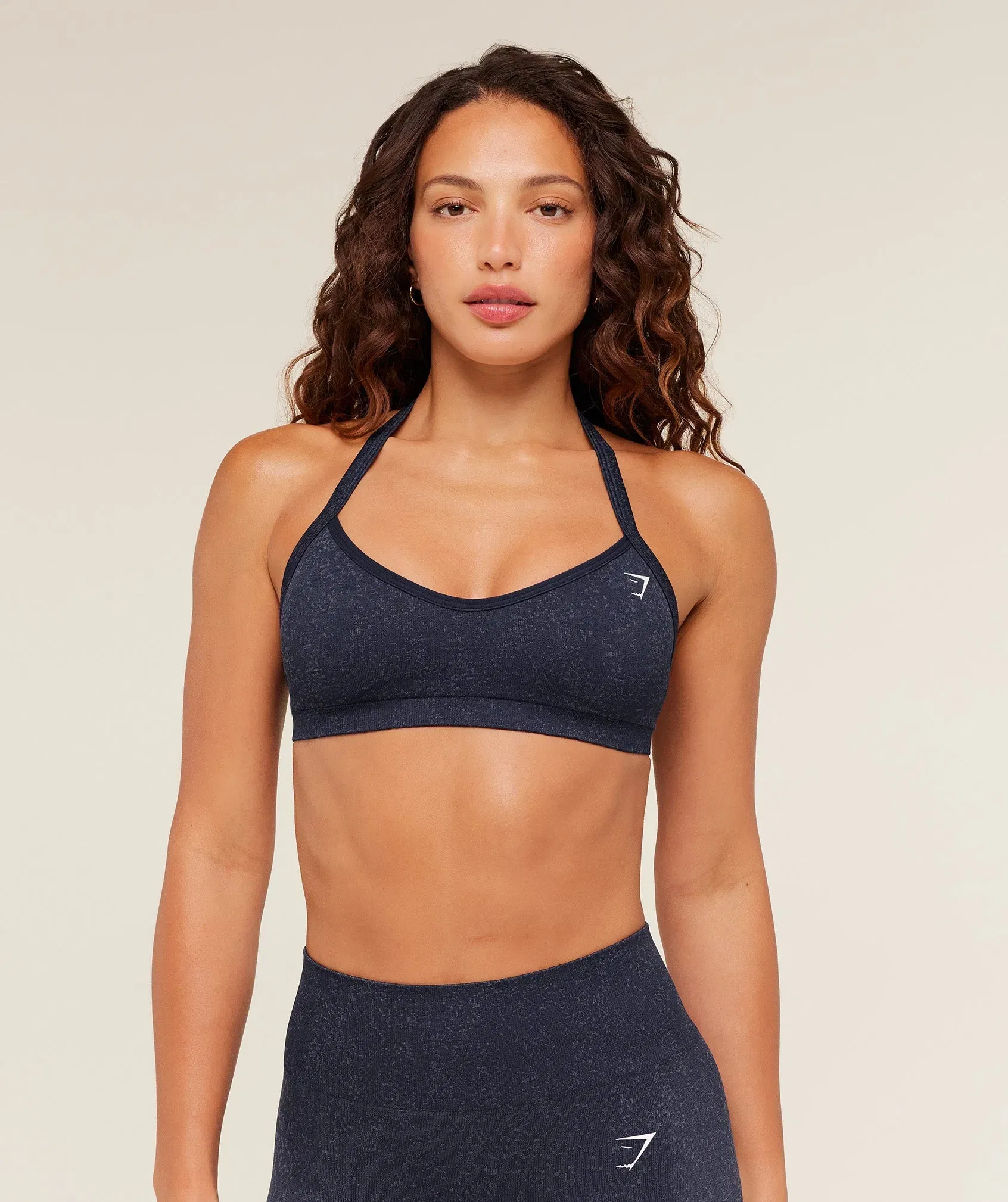 Gymshark Adapt Fleck Sports Bra - Heavy Blue/Iron Blue