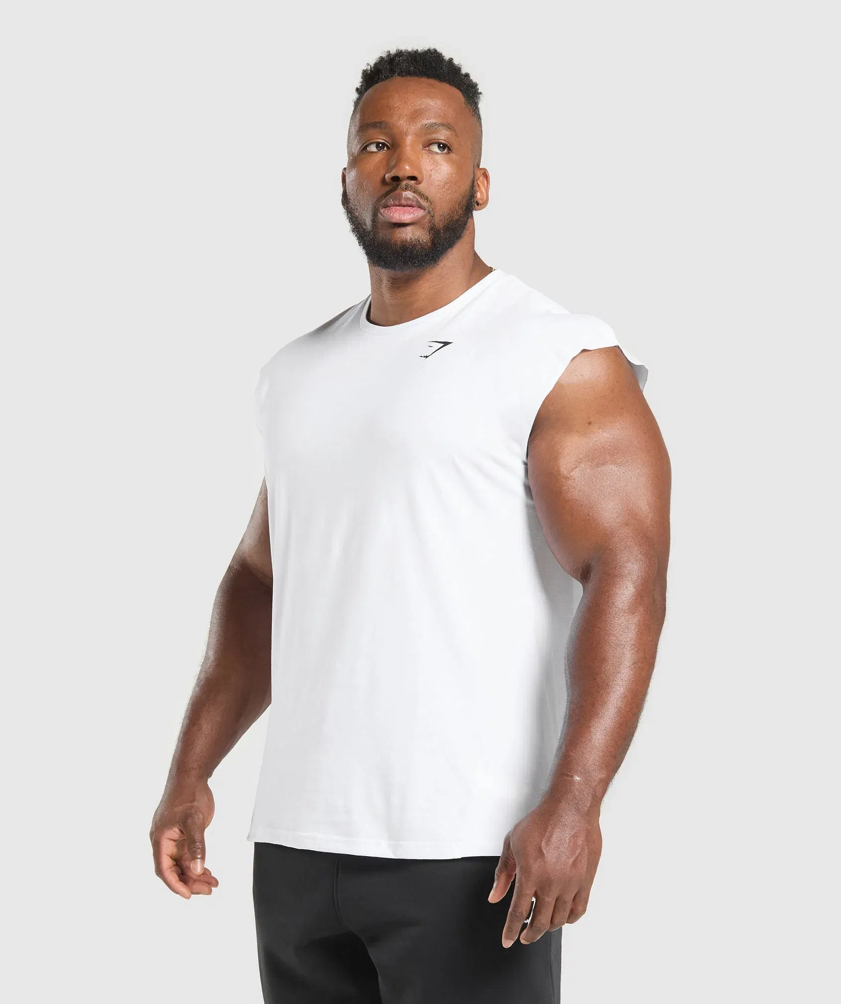 Gymshark Critical Cut Off Tank - White