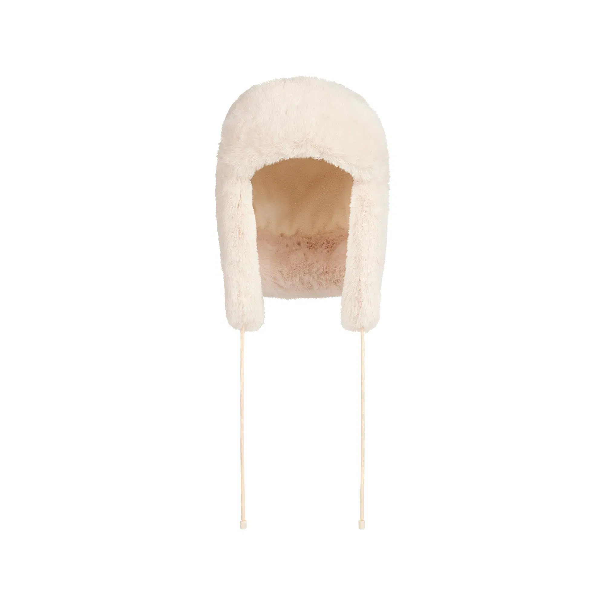 FAUX FUR TRAPPER HAT | EGRET