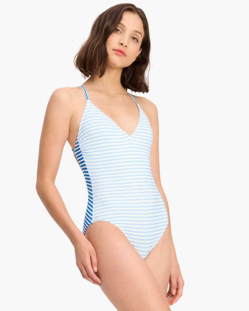 Ringmaster Stripe V-neck One-piece