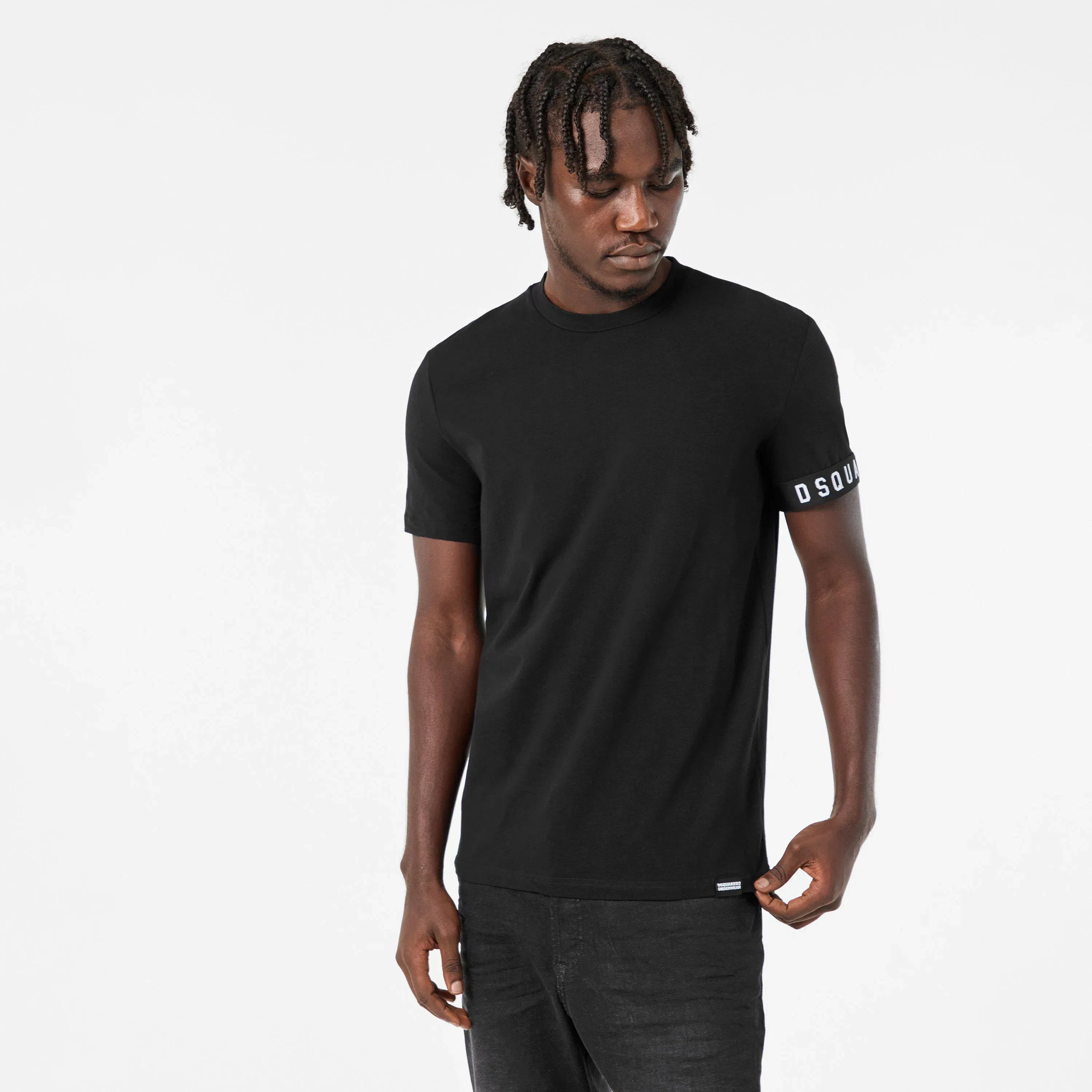 DSQ Band Logo Slim Fit T-Shirt