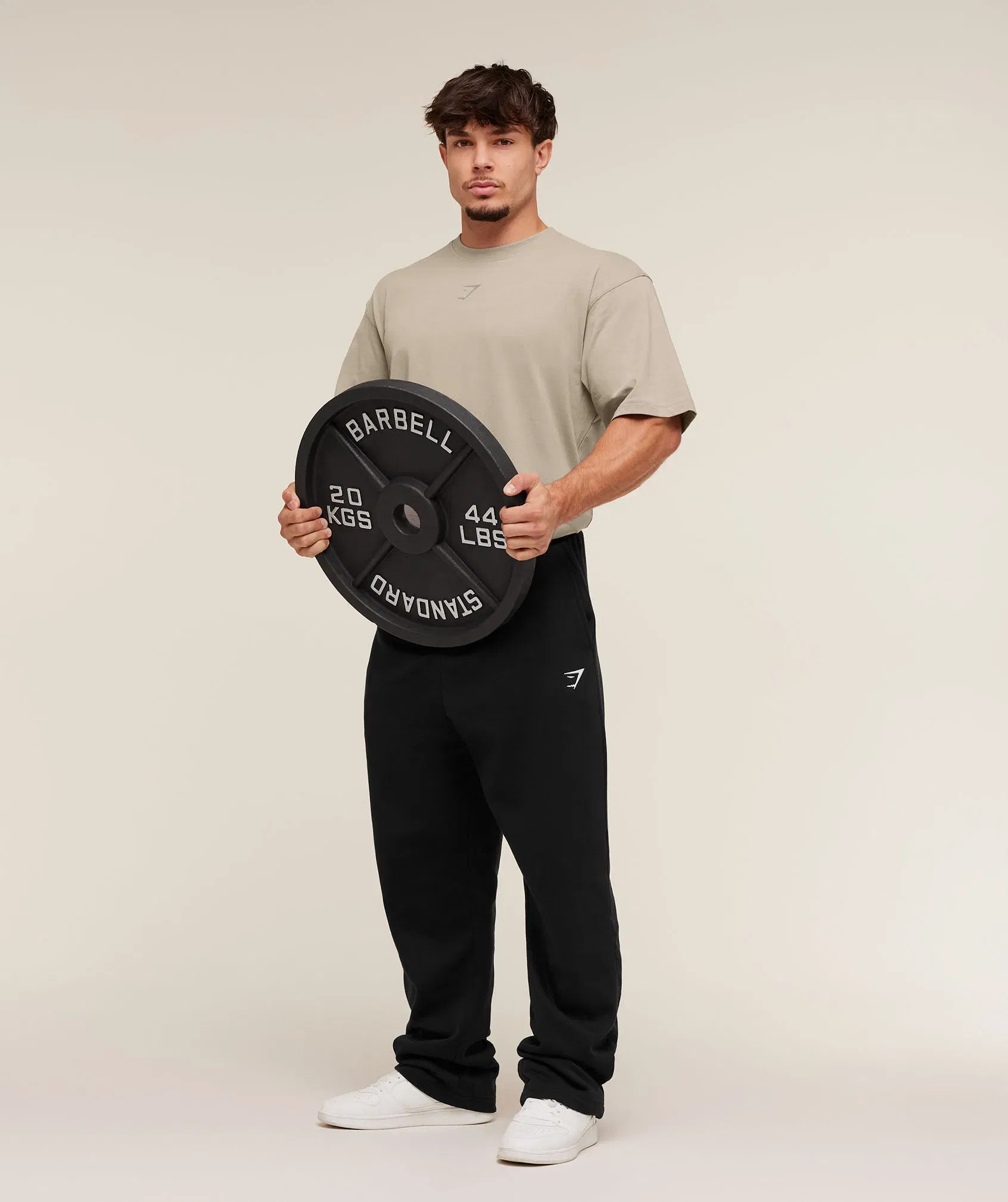Gymshark Power T-Shirt - Mushroom Grey