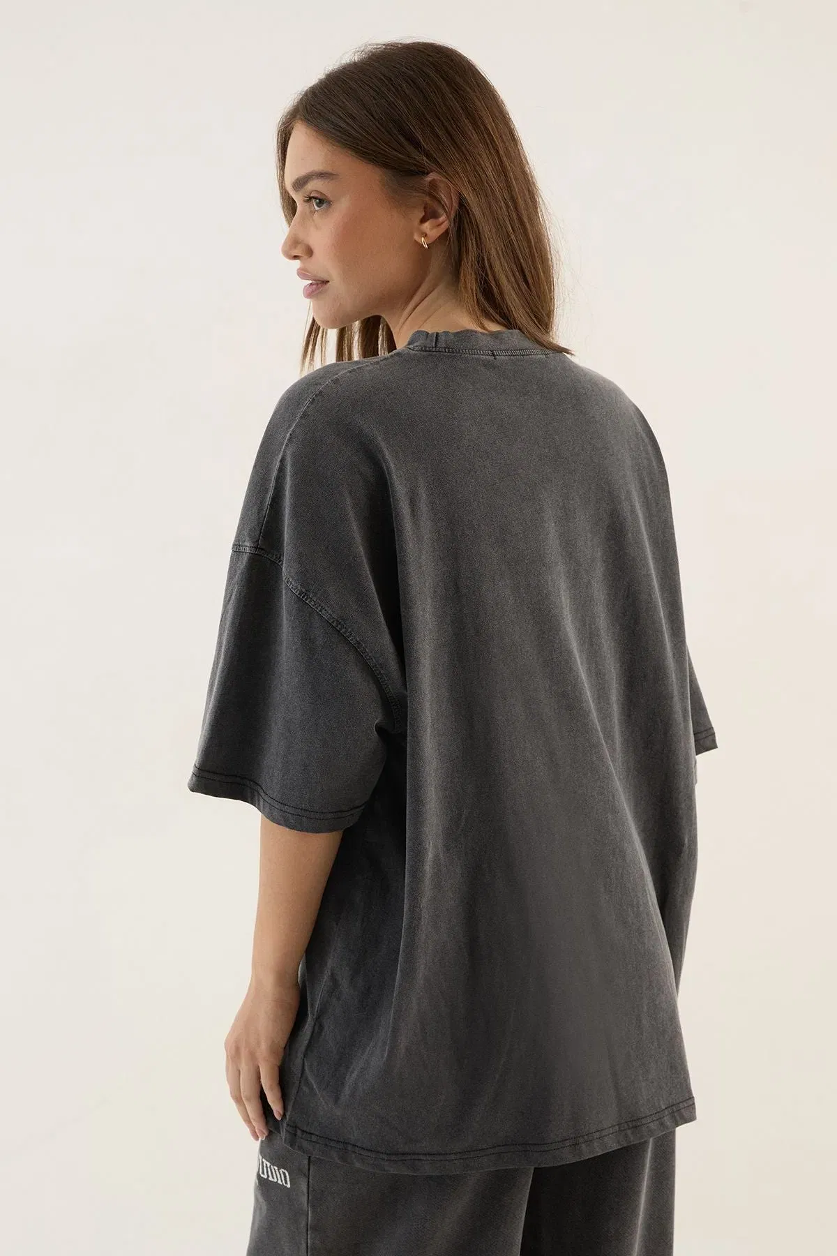 DSGN Studio Collegiate Printed Oversized T-Shirt