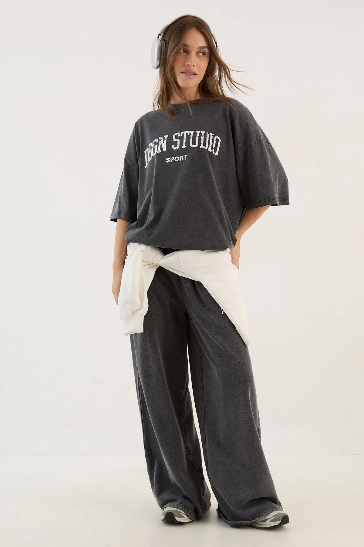DSGN Studio Collegiate Printed Oversized T-Shirt