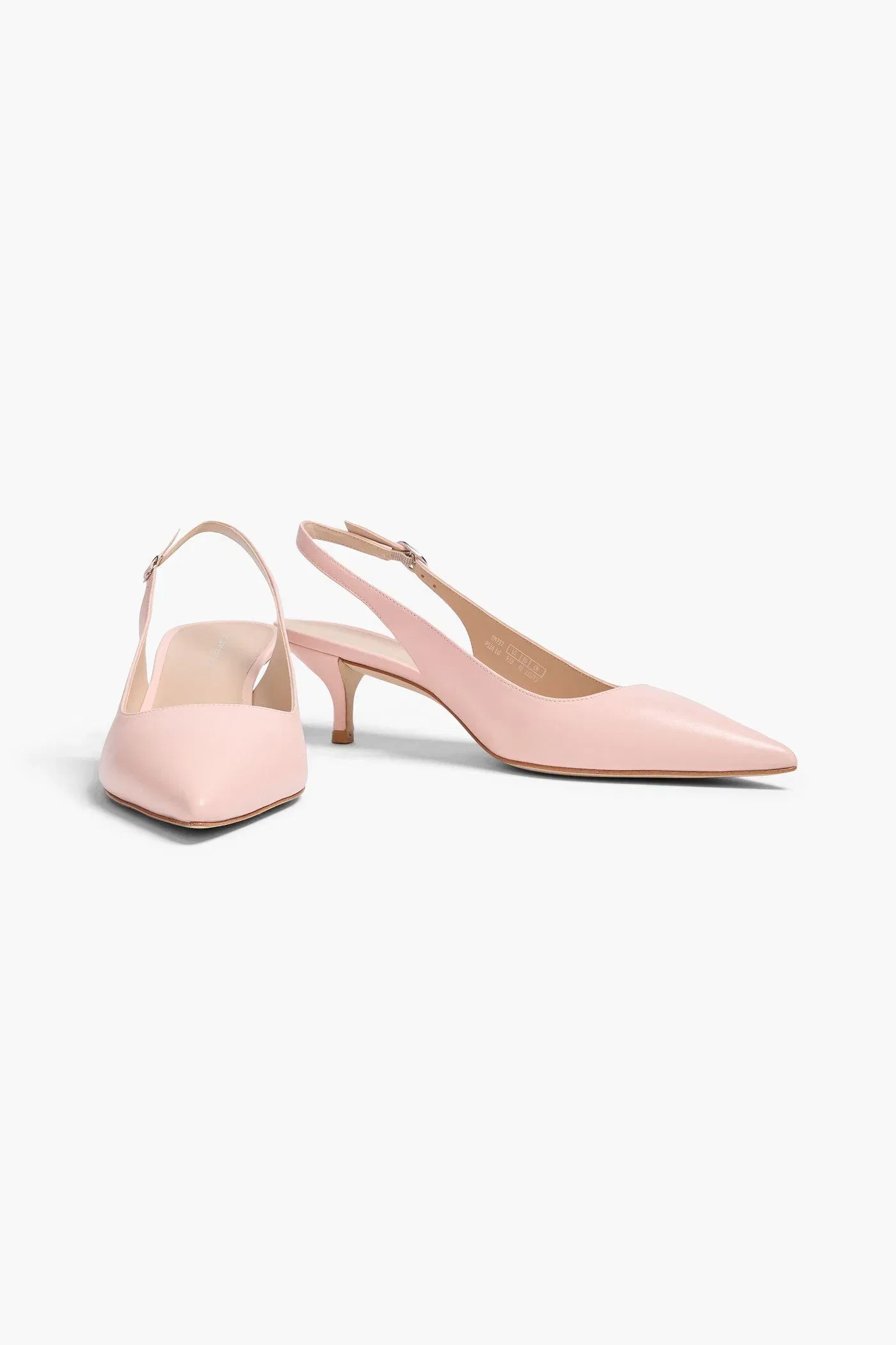 Stuart Weitzman Leigh 50 Leather Slingback Pumps Pastel Pink Women's