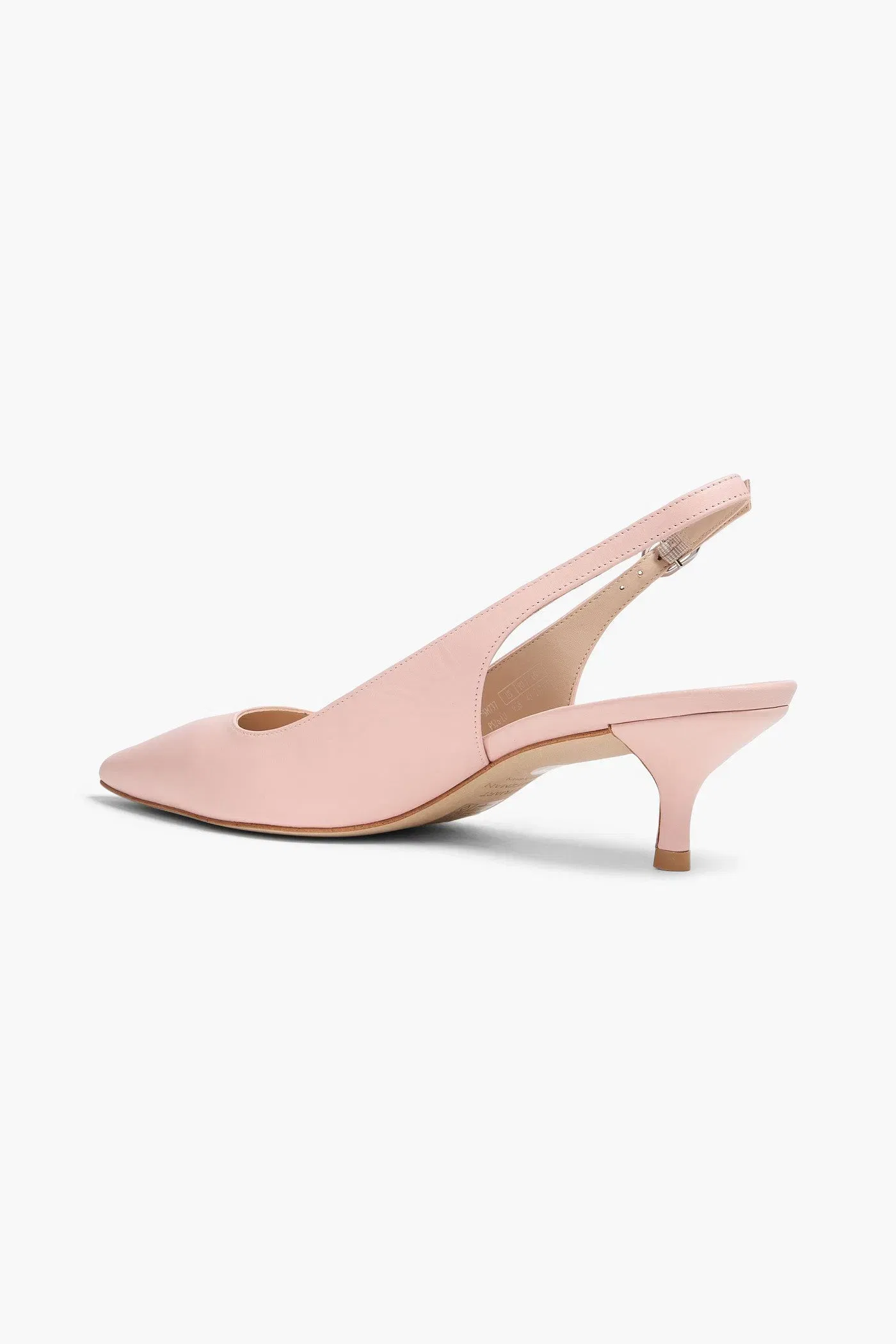Stuart Weitzman Leigh 50 Leather Slingback Pumps Pastel Pink Women's