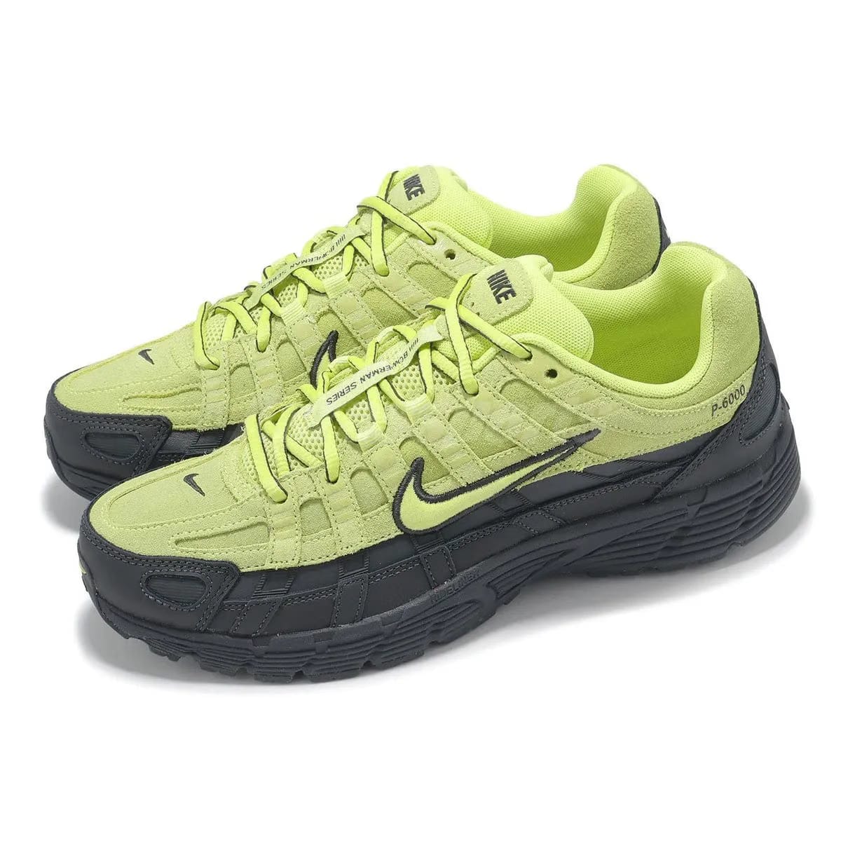 Nike P-6000 Premium Limelight Dark Smoke Grey