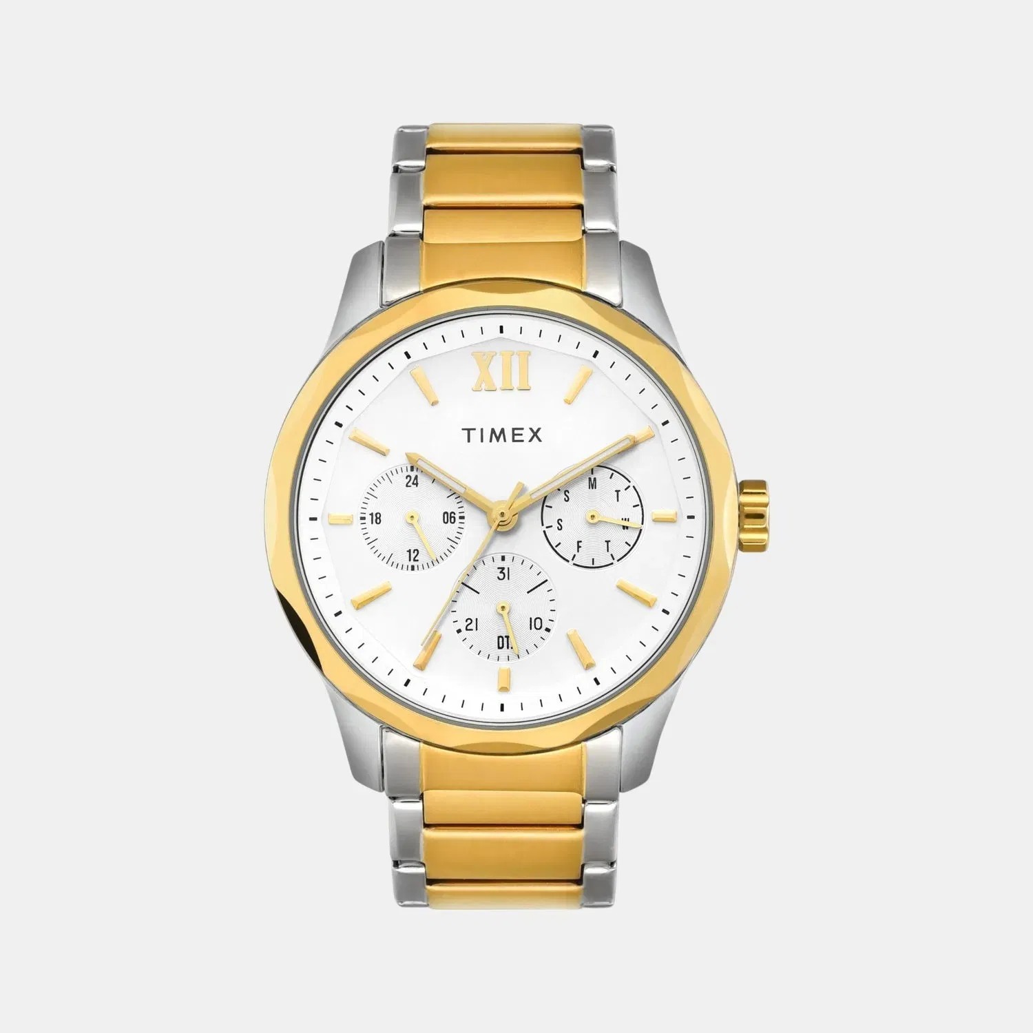 Timex Signio Men Quartz Dial Multi-Function Stainless Steel Watch Tw0Tg7624
