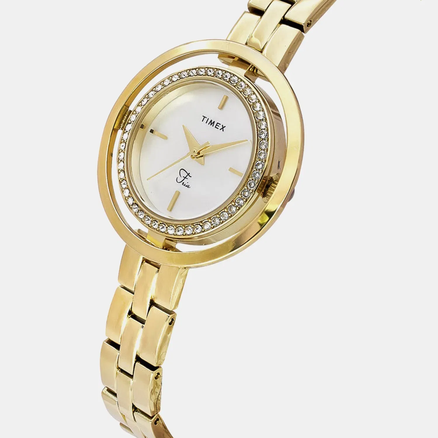 Timex Fria Women Quartz Dial Analog Brass Watch Twel24301