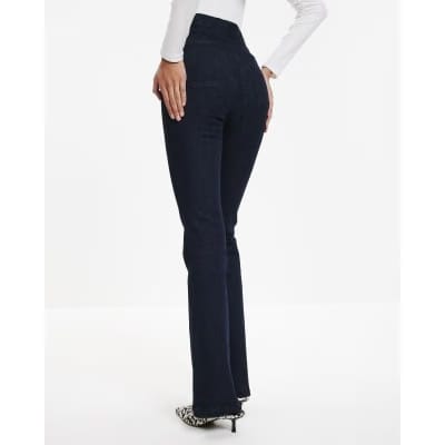 Indigo Pull-On Sculpt Bootcut Jeans