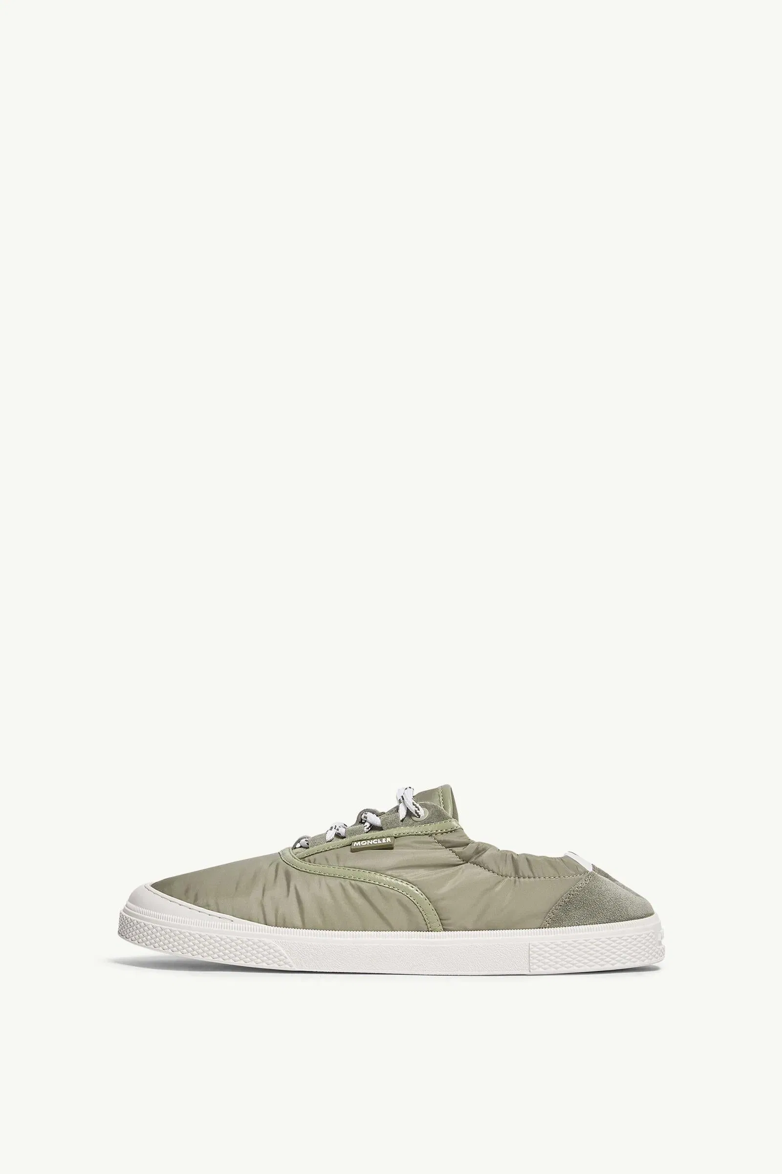 Moncler Vera Leisure Nylon Sneakers Sage Green