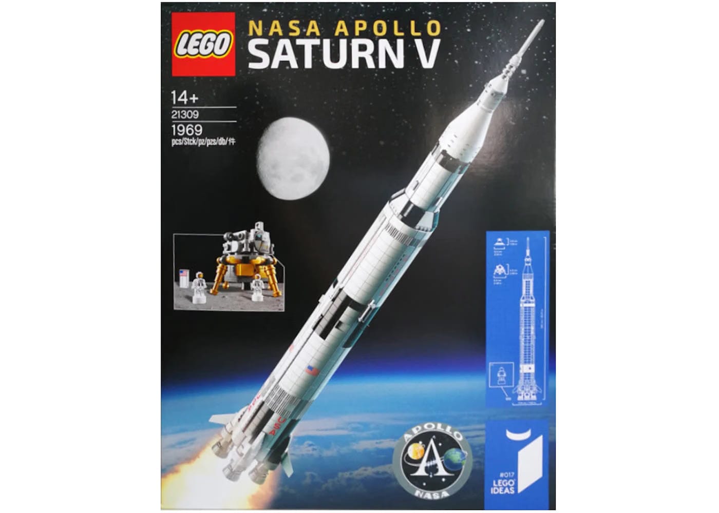 Lego Ideas Nasa Apollo Saturn V Set 21309