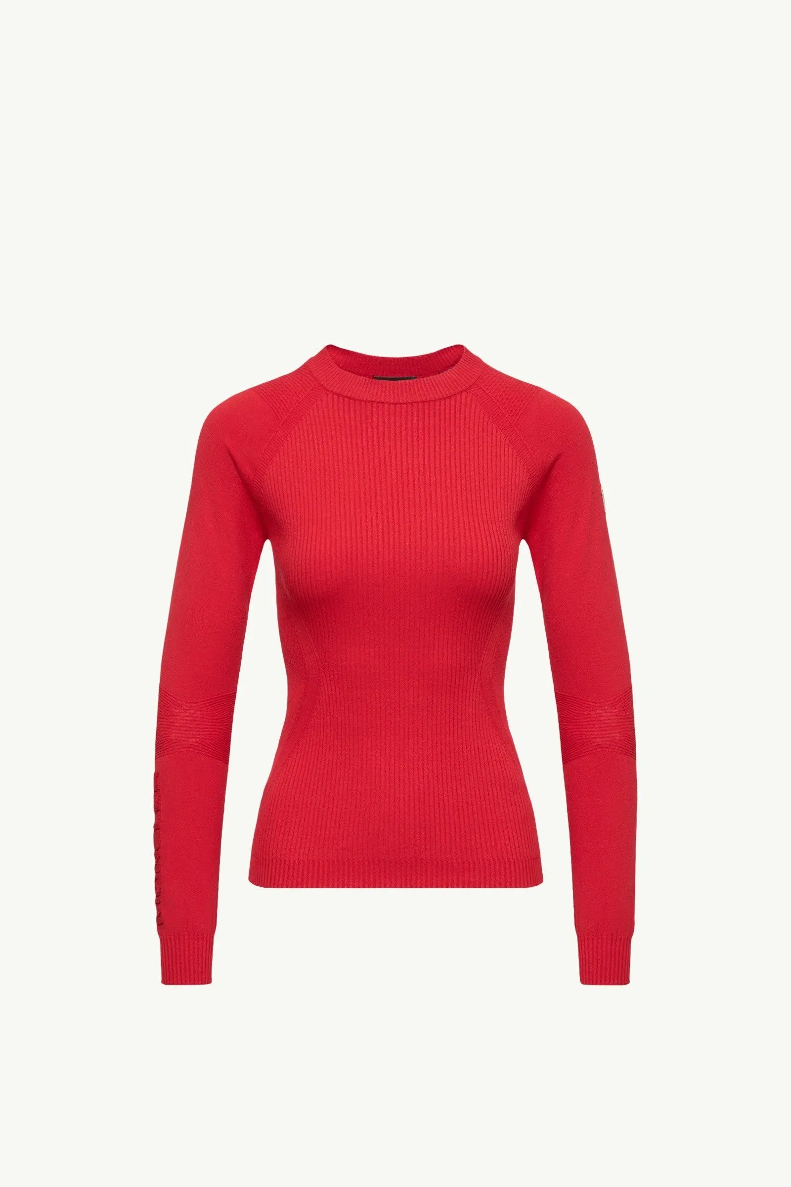 Moncler Crêpe Viscose Blend Sweater Red Red