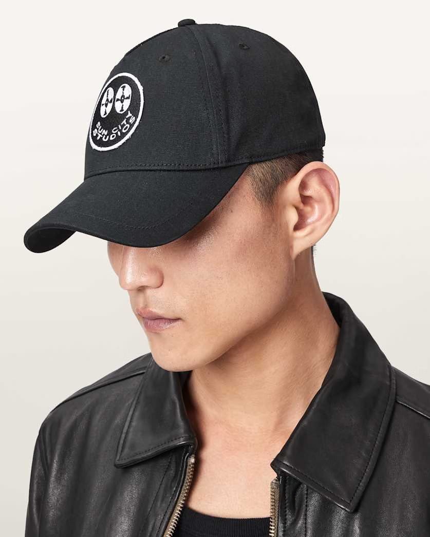 AllSaints Spun Out Baseball Cap Black