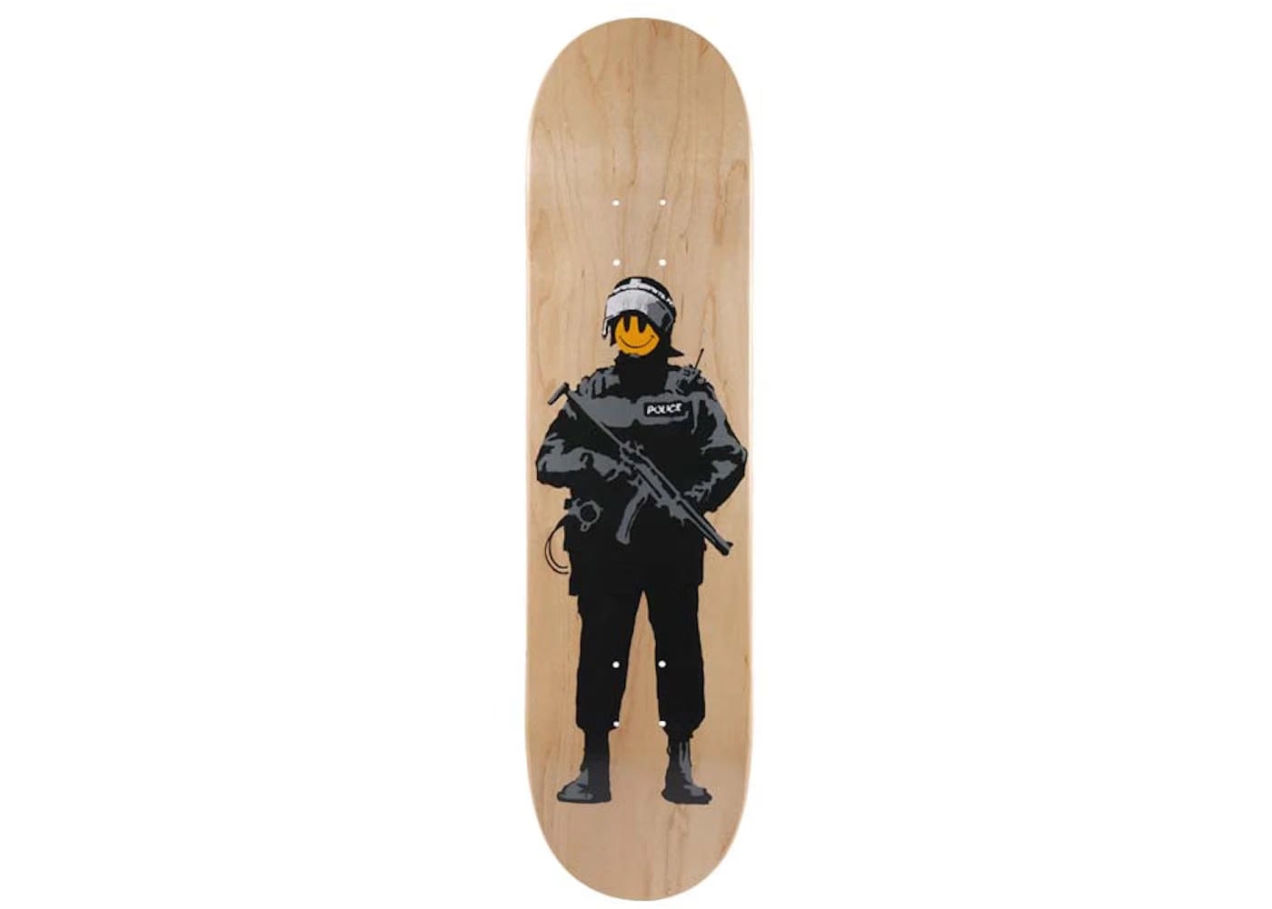 Medicom Sync. X Bansky Brandalism Riot Cop Skateboard Deck