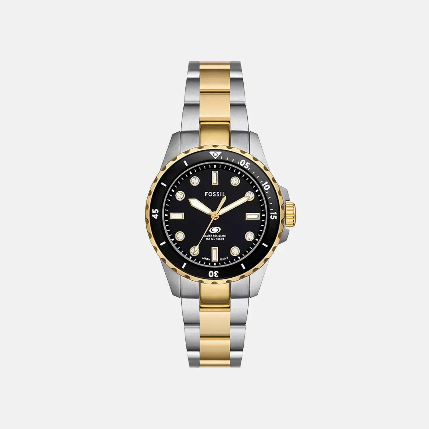 Fossil Fossil Blue Dive Women Quartz Black Dial Analog Stainless Steel Watch Es5349
