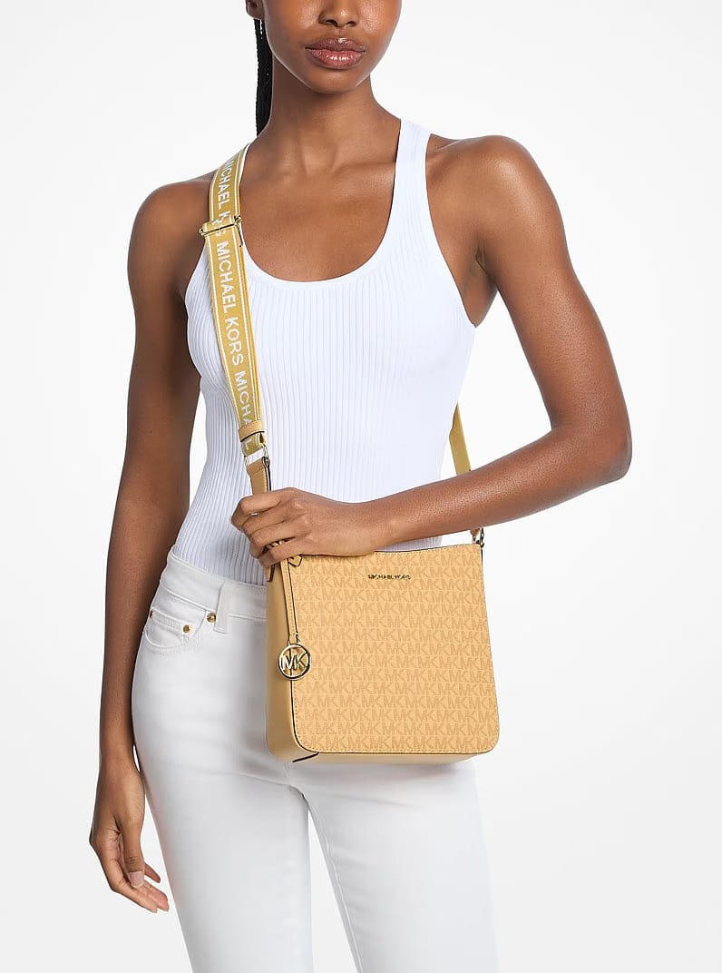 Jet Set Small Signature Logo Crossbody Bag