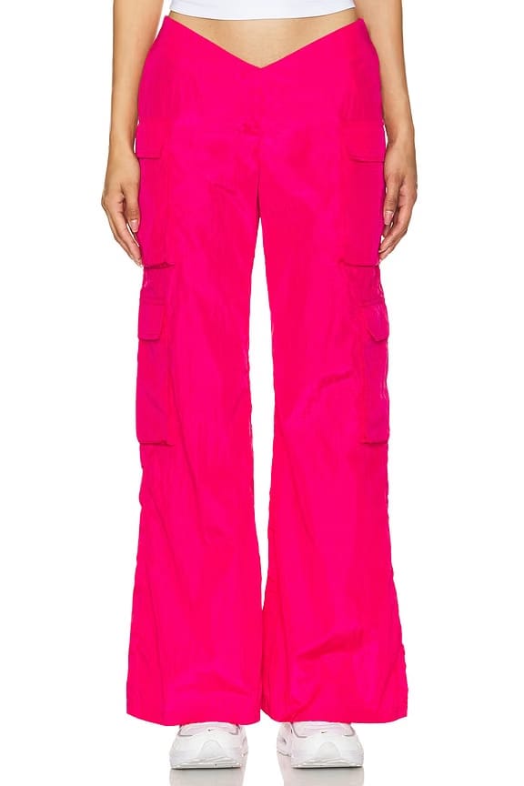 superdown Beatrice Cargo Pant in Hot Pink