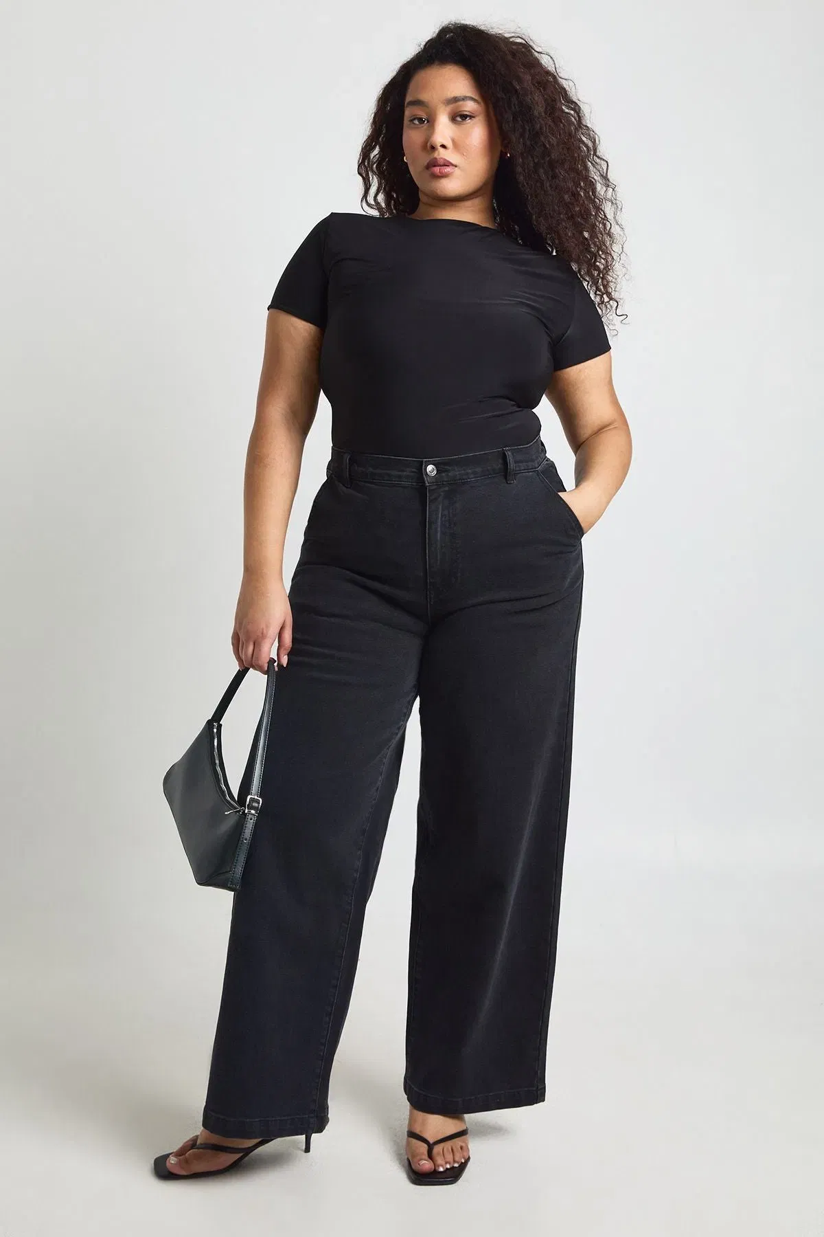 Plus Double Layer Slinky Fitted Bodysuit