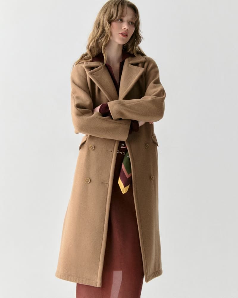 Wool Belted Trench Coat
