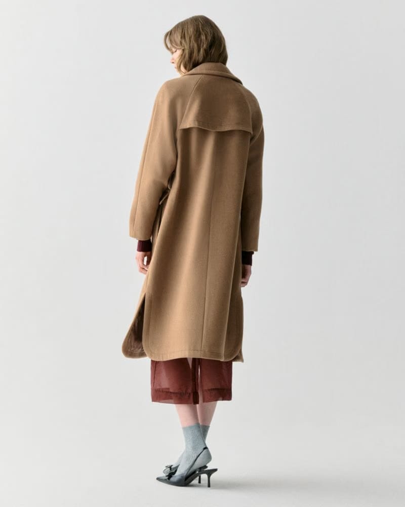 Wool Belted Trench Coat