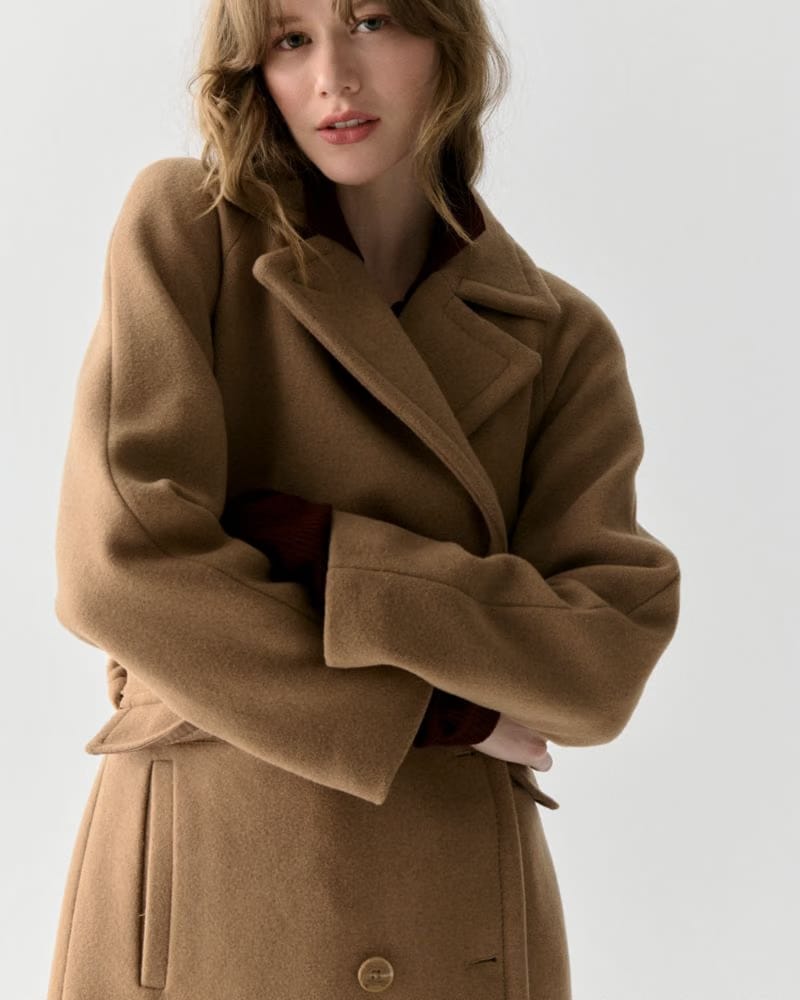 Wool Belted Trench Coat