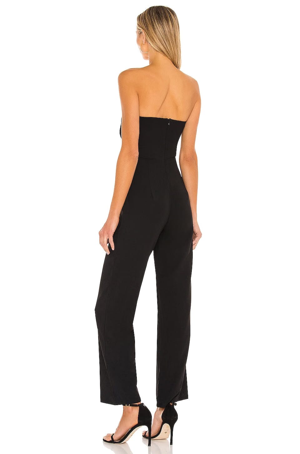 superdown Jordan Tie Waist Jumpsuit in Black