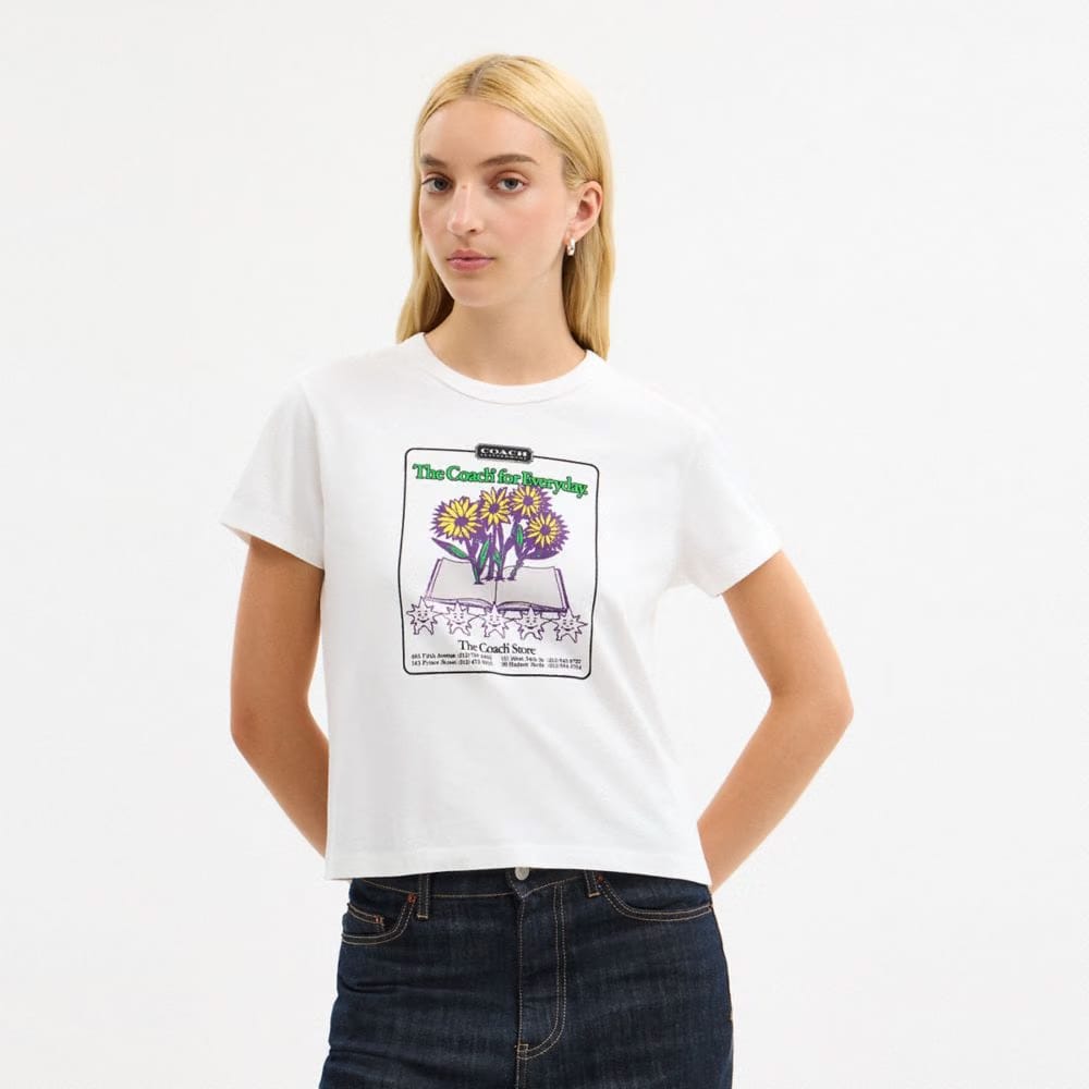 Floral Collage T-Shirt In Organic Cotton