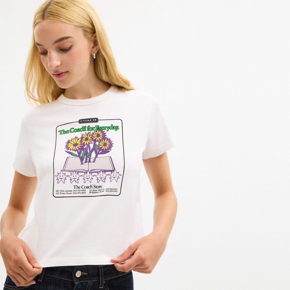 Floral Collage T-Shirt In Organic Cotton
